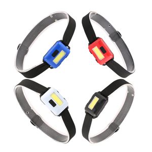 Mini COB LED Luci per bici Fari da campeggio Faro impermeabile 3 modalità Lampada frontale per ciclismo all'aperto Torcia da pesca Torcia frontale Attrezzatura turistica