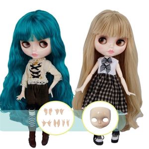 Blythes Boneca 16 Joint Body 30cm Blyth Brinquedos Natural Brilhante Rosto com Mãos e Rosto DIY Moda Bonecas Menina Presente 220707