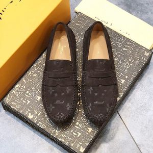 A1 Man Loafers High Quality Luxury Designer Genuine Leather Shoe Men Flats Lightweight Driving Shoes size 6.5-11