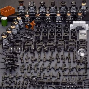 WW2 Military Special Forces Modern Soldier Dog MOC SWAT City Car Weapons Figures Building Blocks Mini Toys PUBG 220715