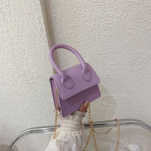 Mini Small Bag Female Korean Texture Hand Bill Of Lading Shoulder Bag Fashion Simple Style Chain Crossbody Bags