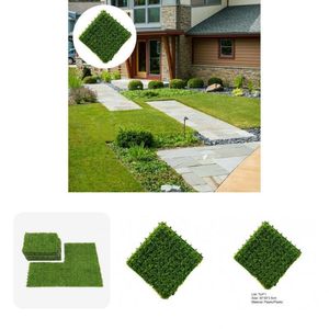 Decorative Flowers & Wreaths Excellent No Odor Green Color Fairy Artificial Moss Grass Turf Tile Simulation Lawn Garden RugDecorative