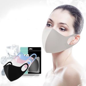 Dustproof Ice Silk Cotton Knitted Mask Spring and Summer Sunscreen Waterproof Breathable Washable Face Mask Wholesale