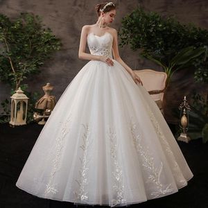 Inne sukienki ślubne sukienka 2022 Seksowna bez ramiączek luksusowa słodka księżniczka ślubna suknia nowożeńca