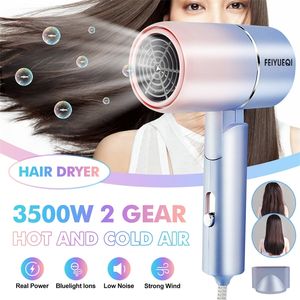 Secador de cabelo de 3500w secador de salão de salão 2 engrenagem 220V Vento forte vento fria ar de água de água iônica do soprador de cabelos elétricos 220727