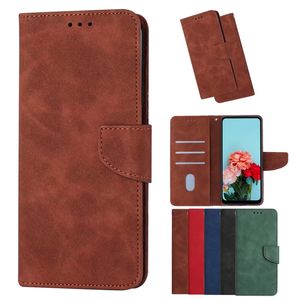 Plain Wallet Leather Cases for Samsung A33 A53 A73 A23 A13 A32 A52 A72 S22 PLUS S21 Ultra S20FE Phone Holder ID Card Slot Flip Cover