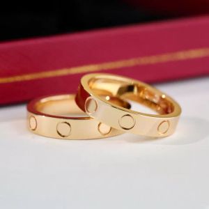 Houdt van ring titanium stalen roségouden zilveren bruiloft sieraden verjaardagscadeau voor vrouwen heren ringen met originele verpakkingsdoos
