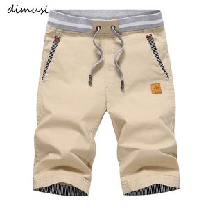 Dimusi Summer Cargo Shorts Mens Casual Elastyczne talia bawełna plażowa męska moda oddychająca odzież Homme 4xl ya869 220715