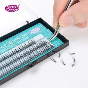 5 Boxeslot Natural False Eyelashes Högkvalitativ smink Eye Lashes Kryptering Silk C Curl Fake Tail Fly Eyelash Extension 220524