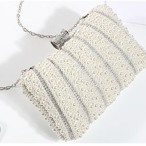 Pearl womens evening bag European and American evening gift bags messenger handbag