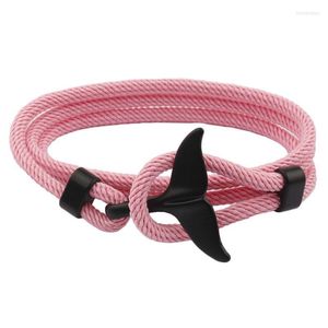 Braccialetti con ciondoli Charmsmic Nero Delfino Coda di Balena ID Oceano Stile Unisex Vacanze Estive Vacanze Avventura GioielliCiondolo Inte22