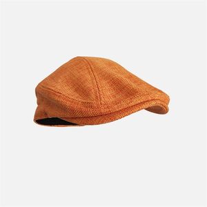 قبعات البيريه في الهواء الطلق الشمس تنفس قبعات مسطحة إمرأة رجل Ivy Cap بلون Duckbill Vintage Gatsby Hat BLM211 201106