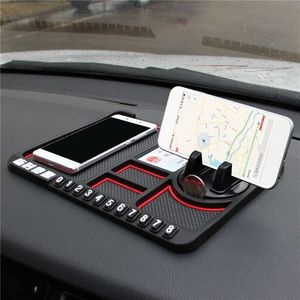 Interiördekorationer Multifunktionella bil Dashboard Sticky Pad Mat Anti Non Slip Gadget Mobiltelefon Holder Artiklar Tillbehör