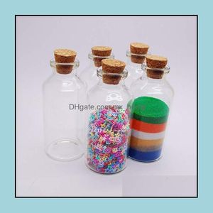 1Oz 30Ml 30X70X12.5Mm Empty Cork Stopper Glass Bottle Vials Jar With Wishing Wedding Favor Diy Decoration Favors Drop Delivery 2021 Packing