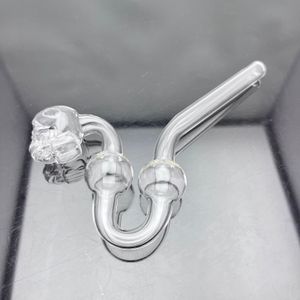 Rauchpfeifen Shisha Bong Glas Rig Öl Wasserpfeife Klassisches transparentes Doppelblasen-Skelett-Rauchset