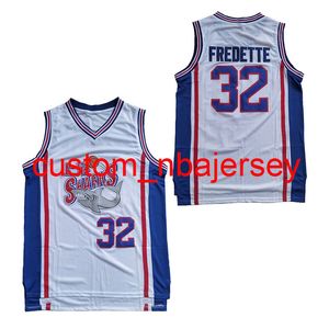 32 Jimmer Fredette Shanghai Sharks трикотажные изделия Мужчины колледж фильма баскетбол Фредут Джерси команда белая сшитая продажа