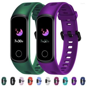 Inteligente Miro al por mayor-Bandas de reloj Smart Bracelet Strap para Huawei Honor i Band Silicone Watchband I Accesorios deportivos Propieto Hele22