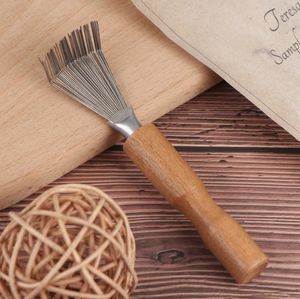 Other Home Garden Wooden Comb Cleaner Delicate Cleaning Removable Hair Brush Comb-Cleaner Tool Handle Embeded Tool SN4418
