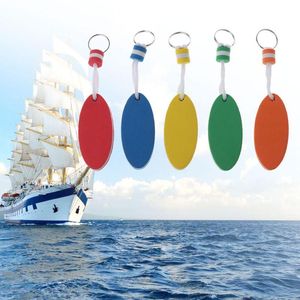 Schlüsselanhänger Farben Schaum schwimmender Schlüsselanhänger Ovaler Form Floater Schlüsselanhänger für Bootfahren Angeln Surfen Segeln Outdoor SportsKeychains