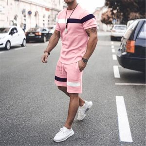 Summer Men S Shirt Set Comfortable and Cool Tracksuit T Shirt Shorts Outfits Sportswear Oversized Clothes 220705235L