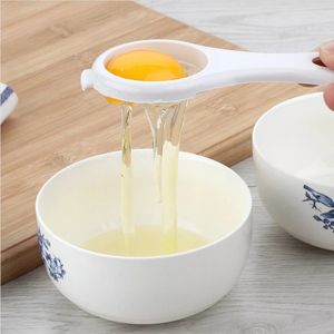 昇華工具1個卵黄セパレーター分割器ホワイトプラスチック便利な家庭用卵ツールクッキングベーキングツールキッチンアクセサリー