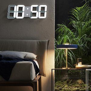 LED Clock Alarm Watch USB Charge Electronic Digital Clocks Wall Horloge 3D Dijital Saat Home Decoration Office Table Desk Clock180e