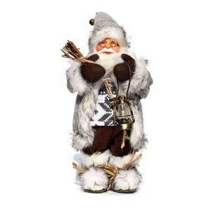 New Year 2022 Christmas Decorations for Home 25 Style Height 30cm Santa Claus doll Children's gifts Window Ornaments Navidad B0518A22