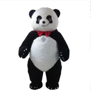 Custom Great Panda Mascot Traje Dos Desenhos Animados Gordo Panda Urso Animal Personagem Roupas Halloween Festival Festa Chancy Dress