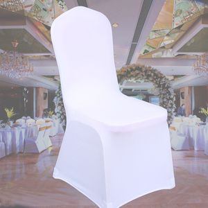 Krzesło Universal White Spandex Wedding Party Covers Cover Lycra Cover for Bankiet Many kolor