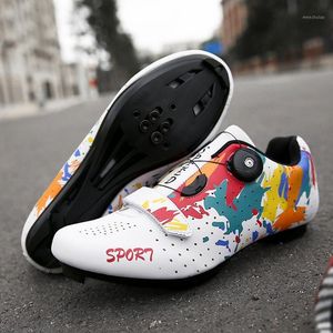 Bisiklet Ayakkabı Erkekler SPD Spor Bisiklet Sneakers Hombre Profesyonel Dağ Yol Bisiklet Triatlon Sapatilha Ciclismos