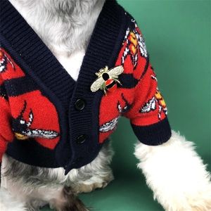 Vestiti per cani da compagnia per piccoli cappotti Giacca Inverno Bee Stampa s Gatti Abbigliamento Chihuahua Costume Y200330