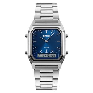 SKMEI New Sport Watch For Man Fashion Casual Quartz Wristwatches Digital Chronograph Back Light Waterproof Watch Dual Time