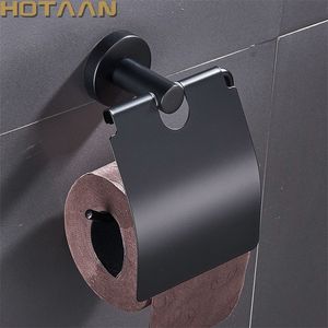 Acciaio inossidabile Finitura nera opaca Scatola di carta Porta carta igienica Porta fazzoletti Accessori bagno YT-10992-H T200425