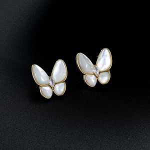 Boucle D'oreille Papillon Or achat en gros de Boucles d oreilles de pote d oreilles de pote d oreilles de pote d oreilles de pote de papillon en or micro set coréen plaqué k
