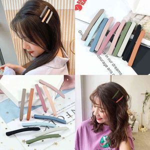 10 Teile/satz Candy Morandi Farbe Haar Clips Klassische Einfache Grundlegende Haarnadeln Gemalt Mode Haar Zubehör Für Frauen Mädchen Haarspange AA220323