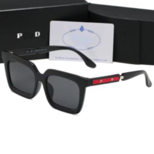 Luxe ontwerper PD zonnebril 2022 Fashion heren zonnebril spiegel klassiek groot frame retro straatfotografie damesglassreizen UV400 glazen zwarte doos