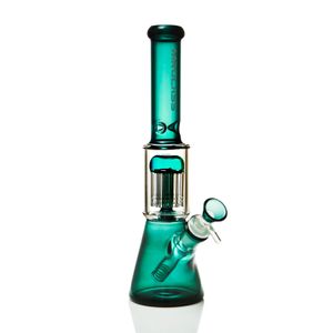Hookah glass bong water pipe new in three color beaker bongs ice catcher thick material for smoking with mm glass bowl