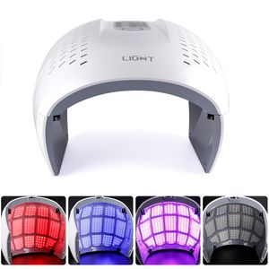 Trattamento viso pieghevole a 3 colori LED Maschera per terapia fotonica PDT Ringiovanimento della pelle Macchina per la bellezza del viso Terapia della luce a LED