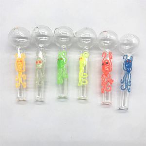 Luminous Szkło Olej Palnik Palenie Rury Palenie Olej Bubbler Przenośny Mini Pyrex Wax Concentrate Toobacco Narzędzia Dab Rigs Zestawy