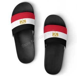 Terlik Mısır Bayrak Erkekleri Kadın Yaz Plajı Sandalet Günlük Kapalı Açık Dış Mekan Rahat Ayakkabı 36-46Slippers