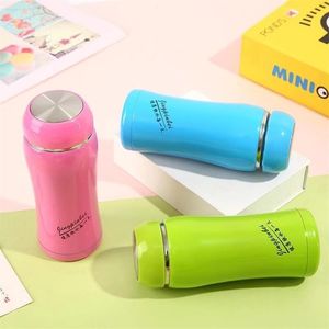 Ladies Cup Mini Youth Natemanless Steel DoubleLayer Thermos Thin Thin Than Water Oversisted Подарок 220621