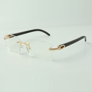 Buffs glasses frames 3524012 with natural black buffalo horns sticks and 56mm lenses