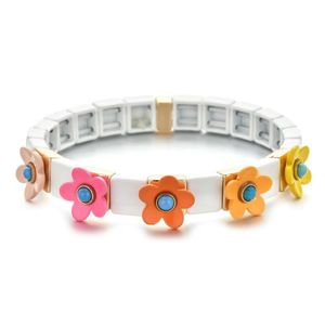 Bracelets de charme Design Boho Beads Bracelet Gift For Girls Flower Femme Femmes mignonnes Armbanden Bohemian Handmade Empilable JewelryCharm