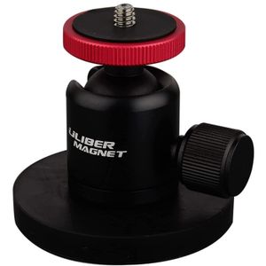 Magnet Camera Mount Stand Foot Nootle Retotable Ball with D66mm Rubber Coated Disc Magnet Inch Screw