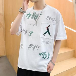 Mens T-shirts Summer T-shirt toppkvalitet Rolig design tryckt o-hals manlig kort ärm t-shirt hip hop streetwear tee fitness kläder