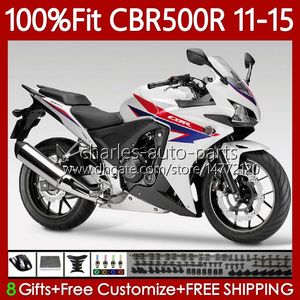 Honda CBR 500 R CC 500R RR CBR500R 11 12 13 14 15 BODER 12012 2013 2014 2015 CBR500 RR 11-15 OEM Bodywork Kit Blue Red New