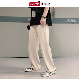 Lappster erkekler unisex gevşek harajuku harem pantolonlar erkekler Koreli moda gündelik joggers kadınlar pürüzsüz düz ter pantolon 5xl 201110