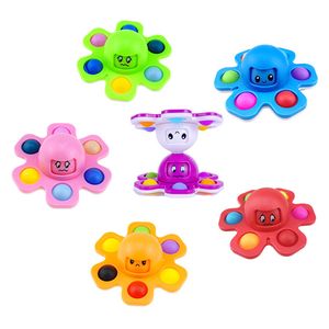 Octopus push bubble face inquiete brinquedos autismo crianças sensoriais dedilhado toques de descompressão brinquedos surpresa presentes