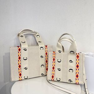 Sacola Tote Bag Canvas Hadnbag Feminina Bolsas de Ombro Bolsa Clutch Moda Coleção Denim Bolso Interior Alça de Ombro Removível Senhora Bolsas de Grande Capacidade Carta