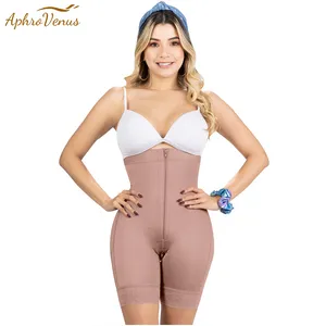 Wholesale body compression for sale - Group buy Women s Shapers Fajas Colombianas High Rise BuLifting Shapewear Shorts For Women Tummy Control Zipper Compression Post operative Body Shaper